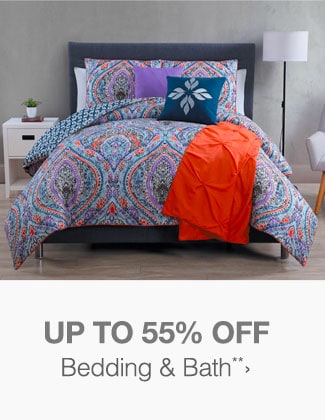 Up to 55% off Bedding & Bath**