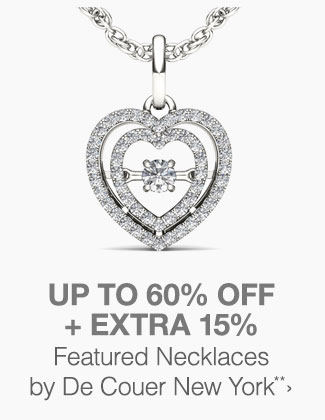 Up to 65% off + Extra 15% off Featured Necklaces by De Couer New York**