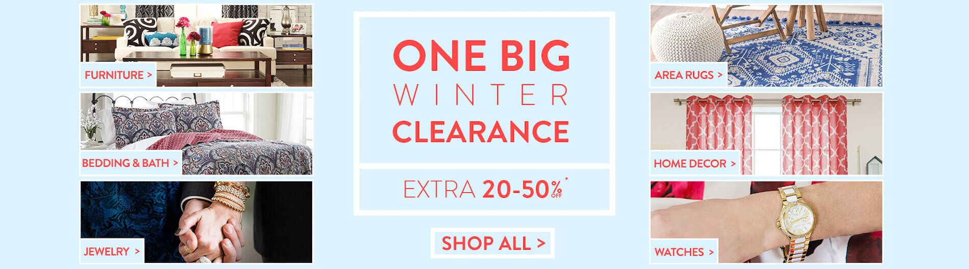 One Big Winter Clearance - Extra 20% - 50% off* - Shop all