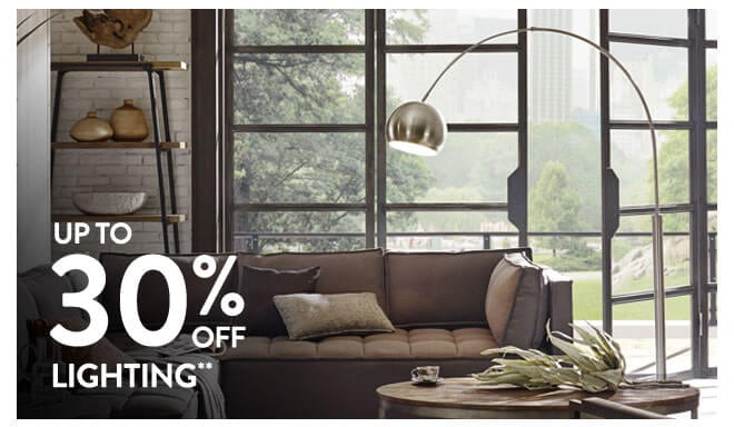 Up to 30% off Lighting**