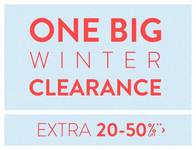 One Big Winter Clearance