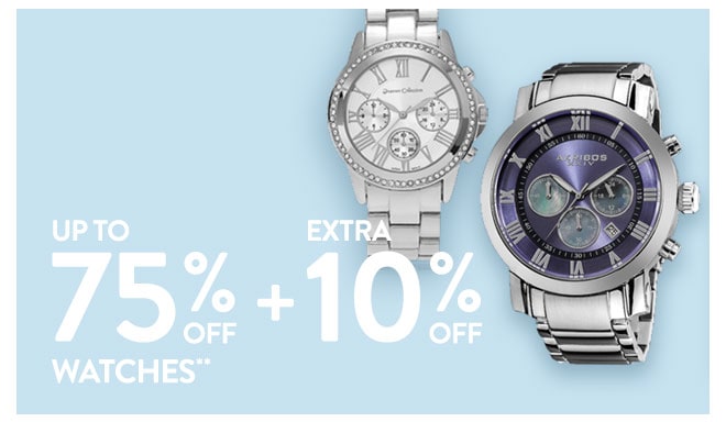 Up to 75% off Watches**