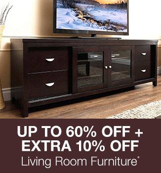 Up to 60% off + Extra 10% off Featured Living Room Furniture*