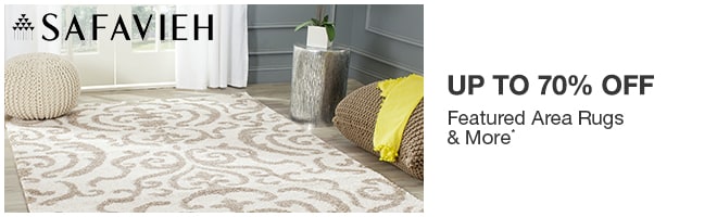 Up to 70% off + Extra 20% Featured Area Rugs and More*