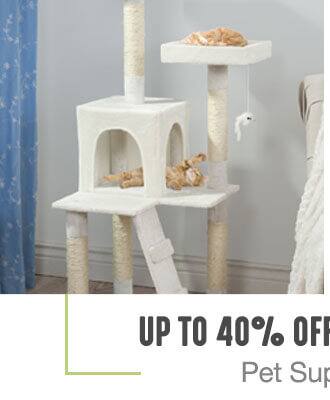 Up to 40% off + Extra 10% off Pet Supplies**