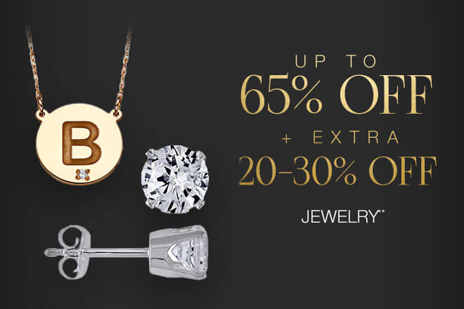 Up to 65% off + Extra 20-30% off Jewelry**