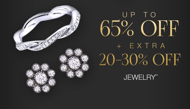 Up to 65% off + Extra 20-30% off Jewelry**