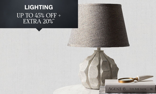 Lighting - Up to 45% off + Extra 20%**