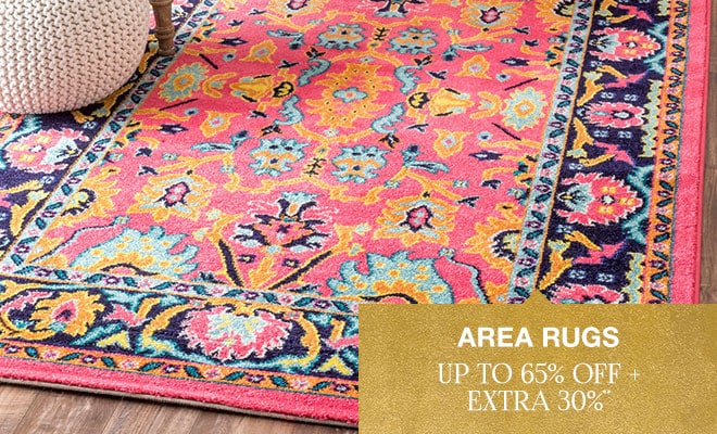 Area Rugs - Up to 65% off + Extra 30%**