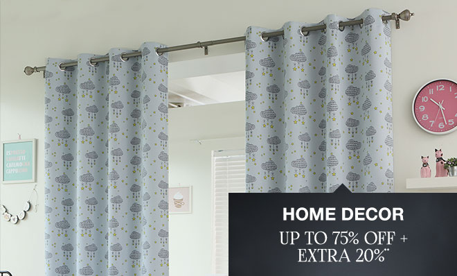 Home Decor - Up tp 75% off + Extra 20%**