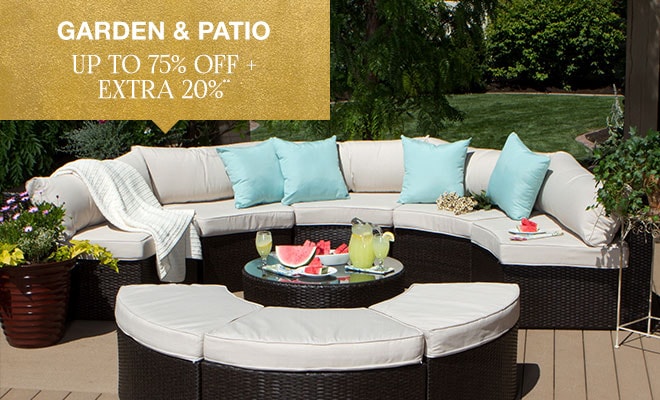 Garden & Patio - Up to 75% off + Extra 20%**