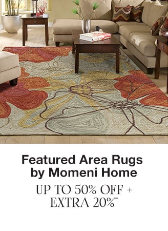 Up to 50% off + Extra 20% off Featured Area Rugs by Momeni Home**