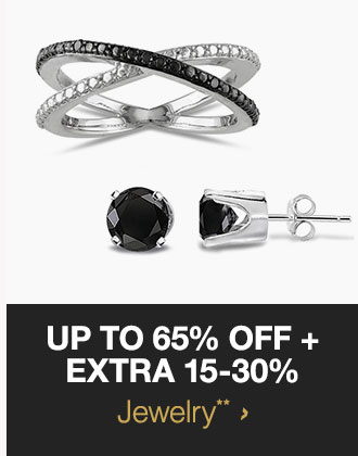 Up to 65% off + Extra 15-30% Jewelry**