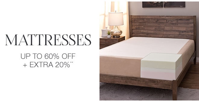 Mattresses - Up to 60% off + Extra 20%**