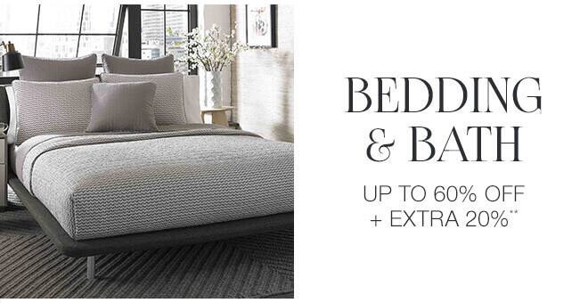 Bedding & Bath - Up to 60% off + Extra 20%**