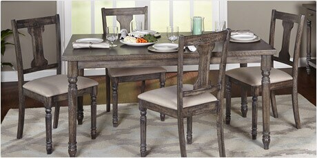 Simple Living 5-piece Burntwood Dining Set