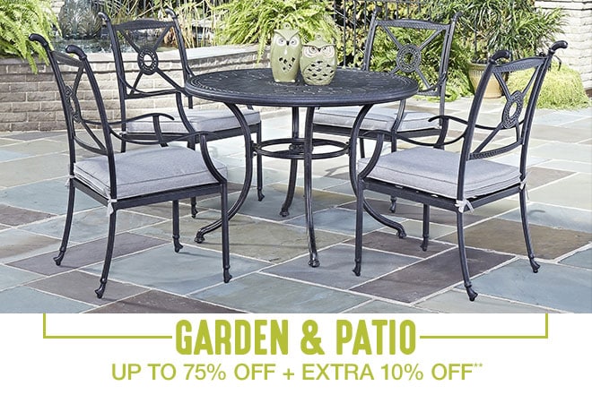 Garden & Patio - Up to 75% off + Extra 10% off**