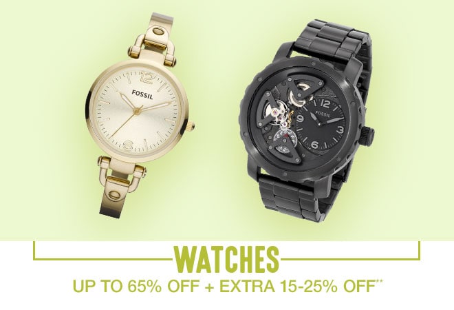 Watches - Up to 65% off + Extra 15-25% off