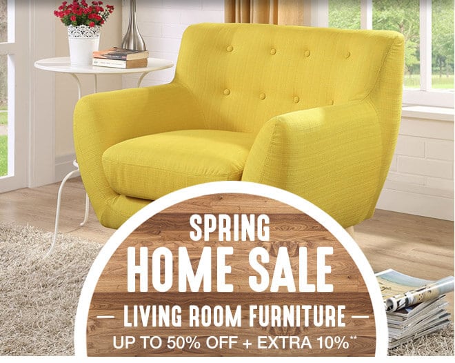 Spring Home Sale - Living Room Furniture - Up to 50% off + Extra 10% off**