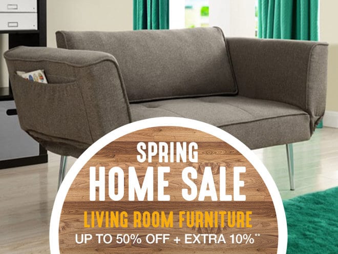 Spring Home Sale - Living Room Furniture - Up to 50% off + Extra 10%**