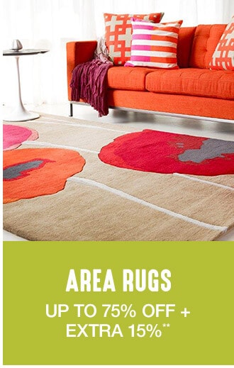 Area Rugs - Up to 75% off + Extra 15%**