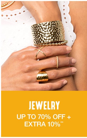 Jewelry - Up to 70% off + Extra 10%**