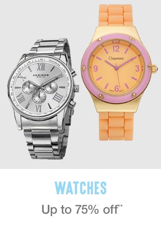 Up to 75% off Watches**