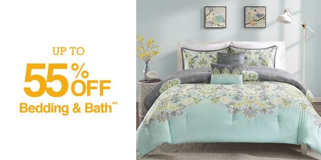 Up to 55% off Bedding & Bath**