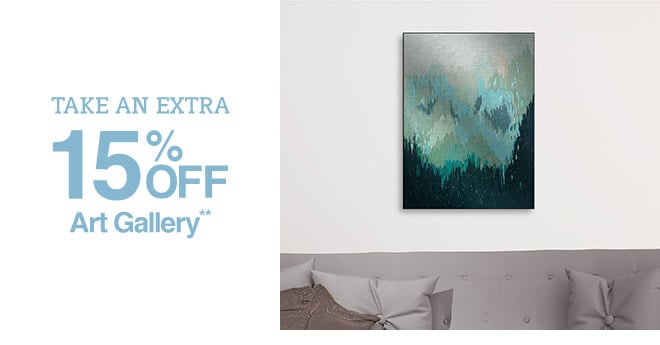 Take an Extra 15% off Art Gallery**