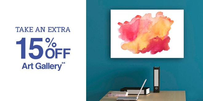 Take an Extra 15% off Art Gallery**