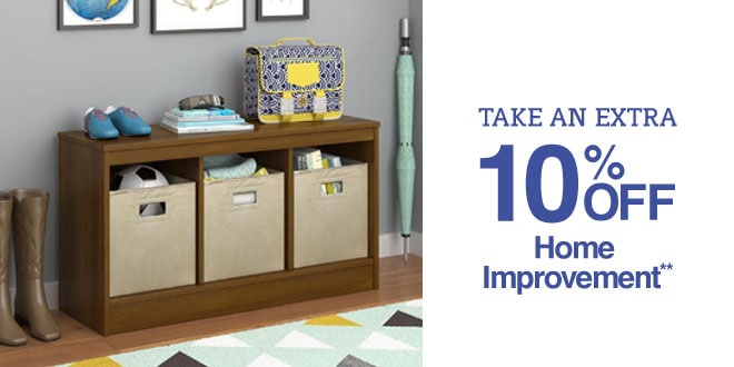 Take an Extra 10% off Home Improvement**