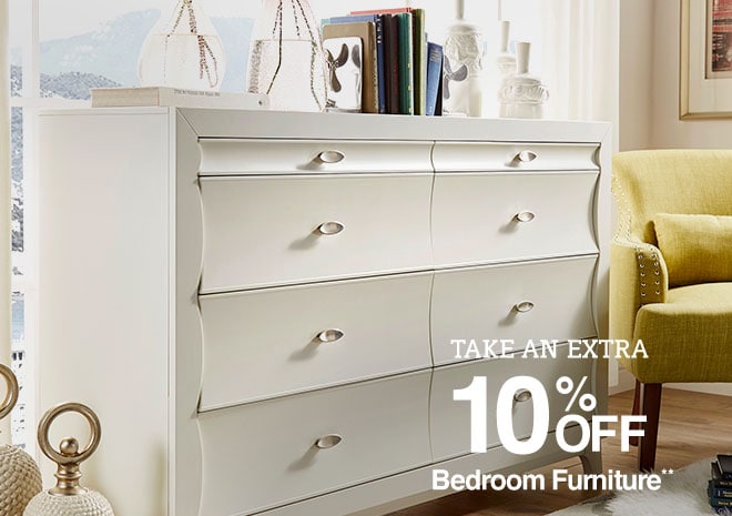 Take an Extra 10% off Bedroom Furniture**