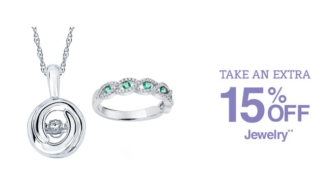 Take an Extra 15% off Jewelry**