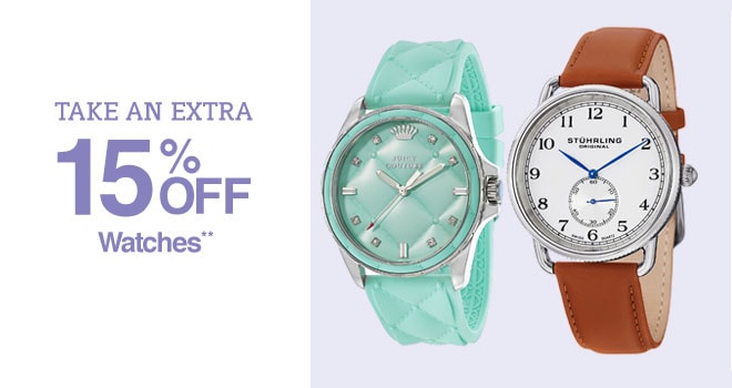 Take an Up to 70% off + Extra 15% off Watches**