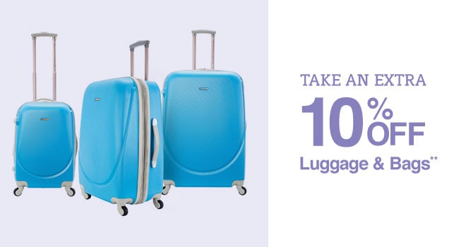 Take an Extra 10% off Luggage & Bags**