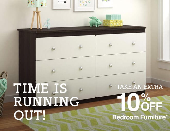 Time is Running Out! Take an Extra 10% off Bedroom Furnture**