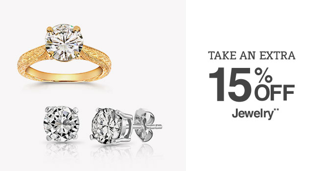 Up to 70% off + Extra 15% off Jewelry**