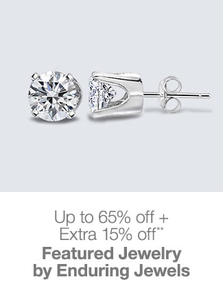 Up to 65% off + Extra 15% off Featured Jewelry by Enduring Jewels**