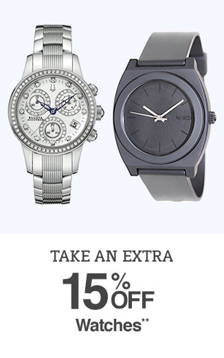 Take an Extra 15% off Watches**