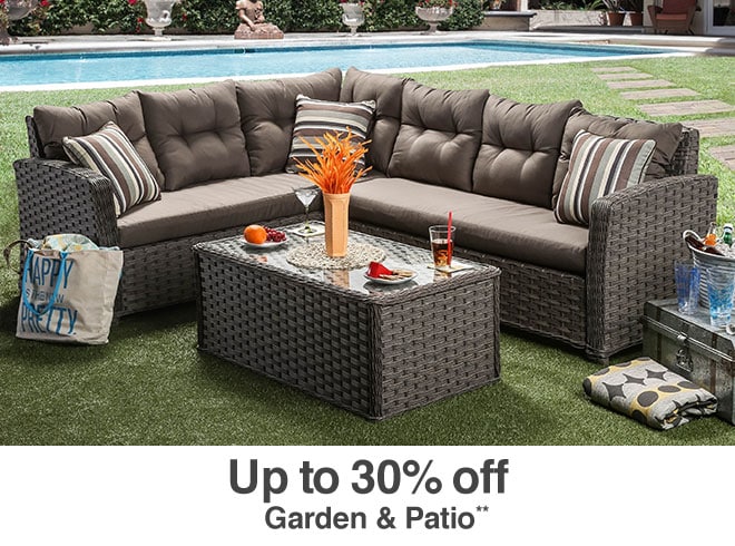 Up to 30% off Garden & Patio**