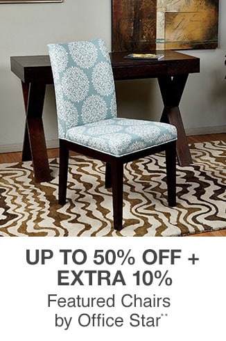 Up to 50% off + Extra 10% off Featured Chairs by Office Star**