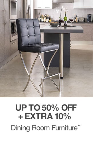 Up to 50% off + Extra 10% off Dining Room Furniture**