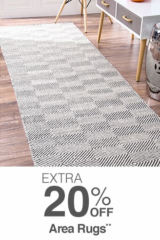 Extra 20% off Area Rugs**