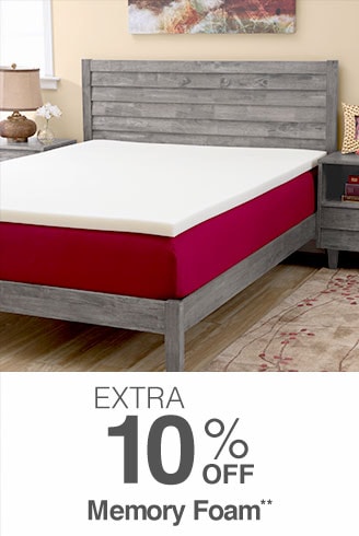 Extra 10% off Memory Foam**