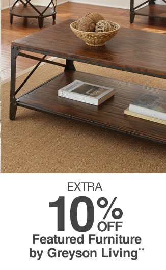 Extra 10% off Featured Furniture by Greyson Living**