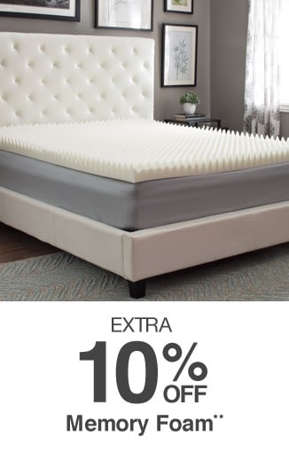 Extra 10% off Memory Foam**