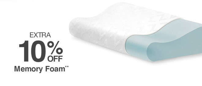 Extra 10% off Memory Foam**