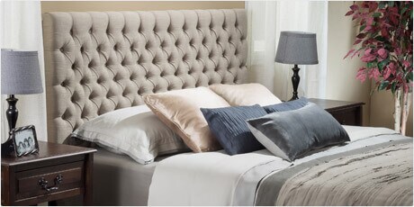 Christopher Knight Home Jezebel Adjustable King/ California King Button Tufted Fabric Headboard