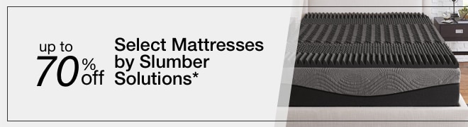 Up to 70% off Select Mattresses by Slumber Solutions
