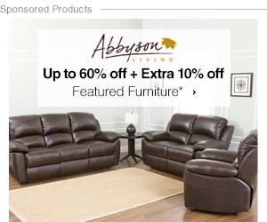 Up to 60% off + Extra 10% off Featured Furniture by Abbyson*
